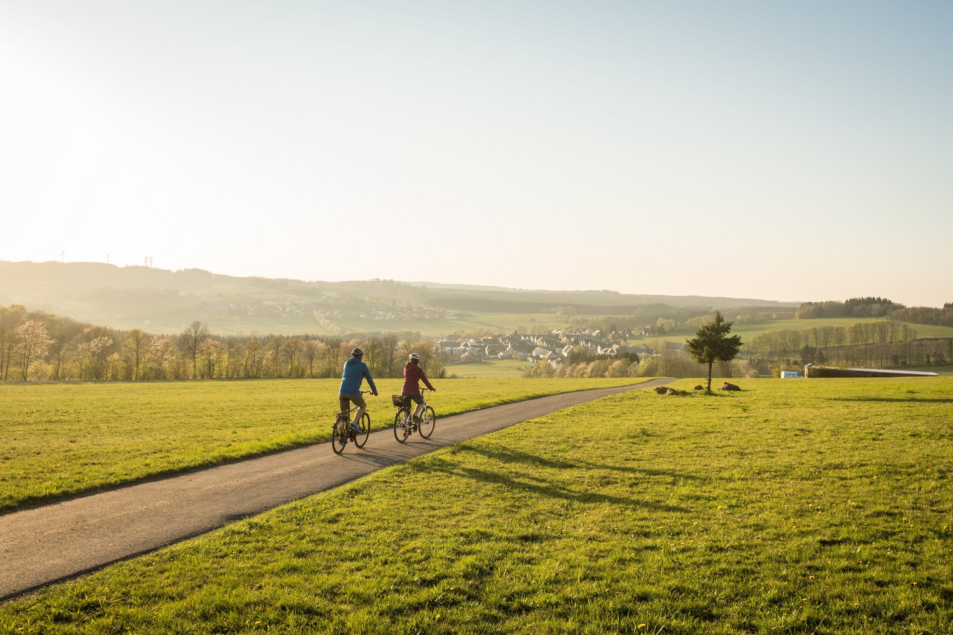 Radfahrer auf der Fuchskaute