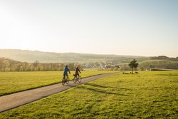 Radfahrer auf der Fuchskaute