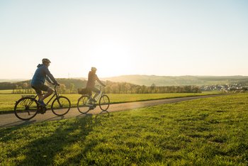 Radfahrer auf der Fuchskaute