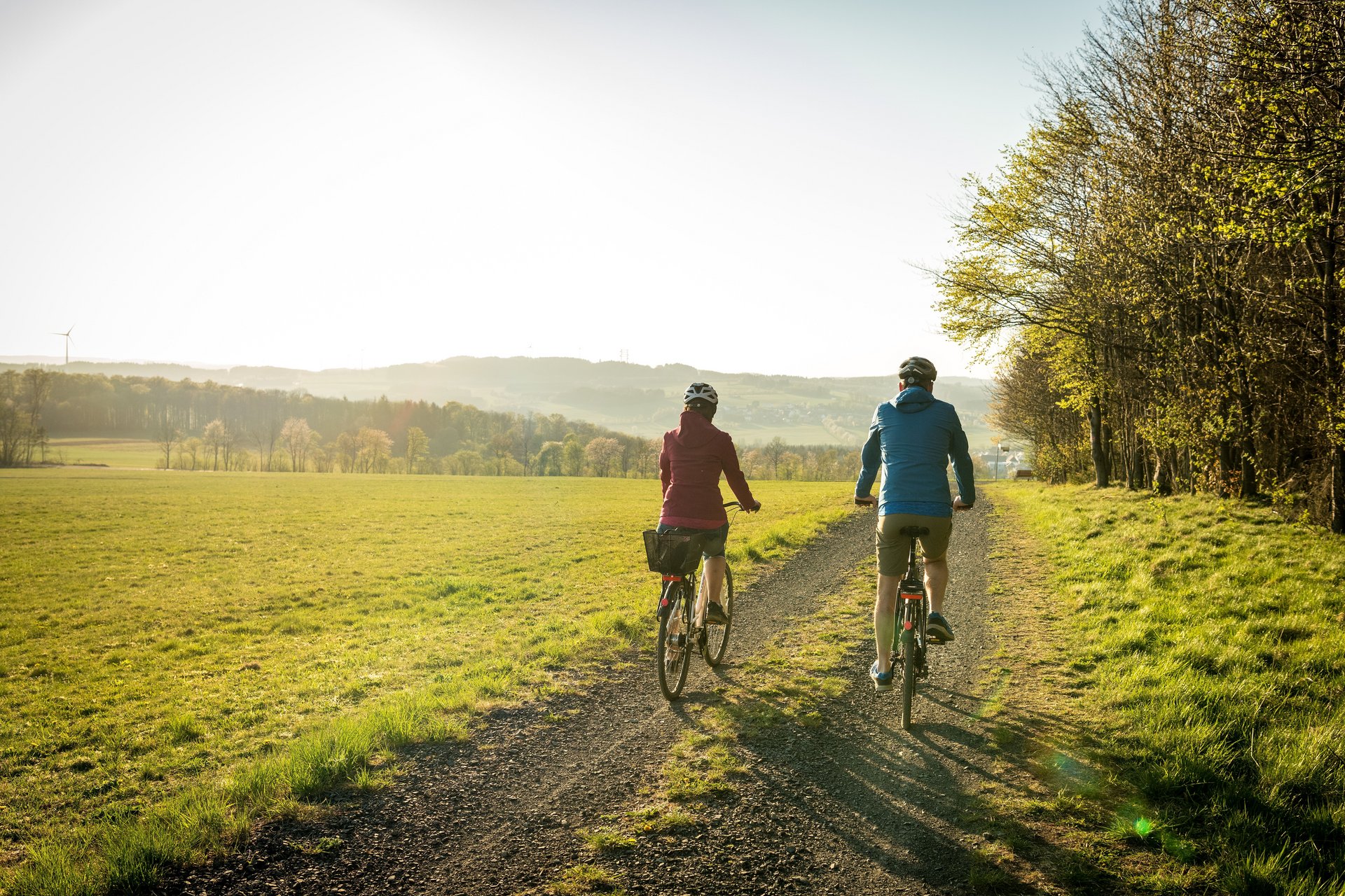 Radfahrer auf der Fuchskaute