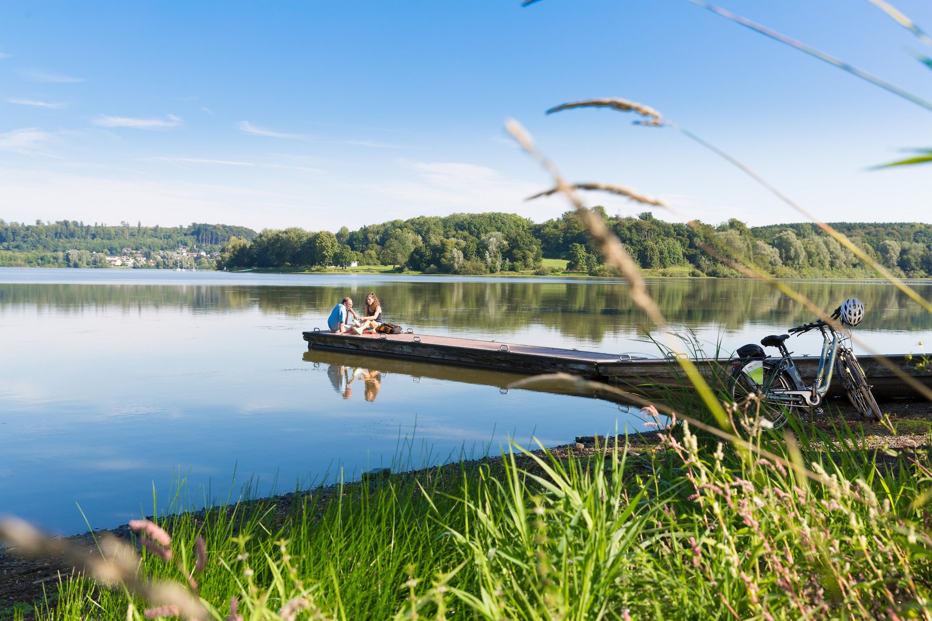 Radfahrer am Wiesensee