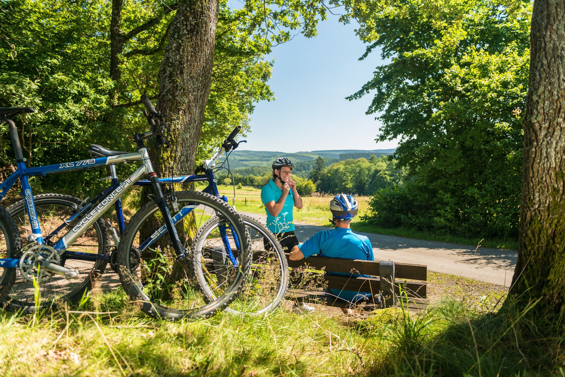 Mountainbiker im Landkreis Altenkirchen