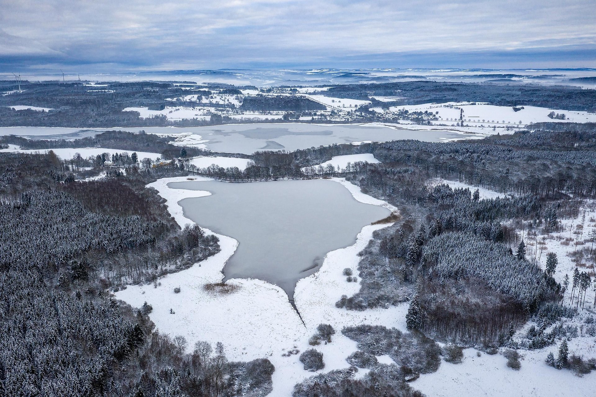 Winter an der Westerwälder Seenplatte