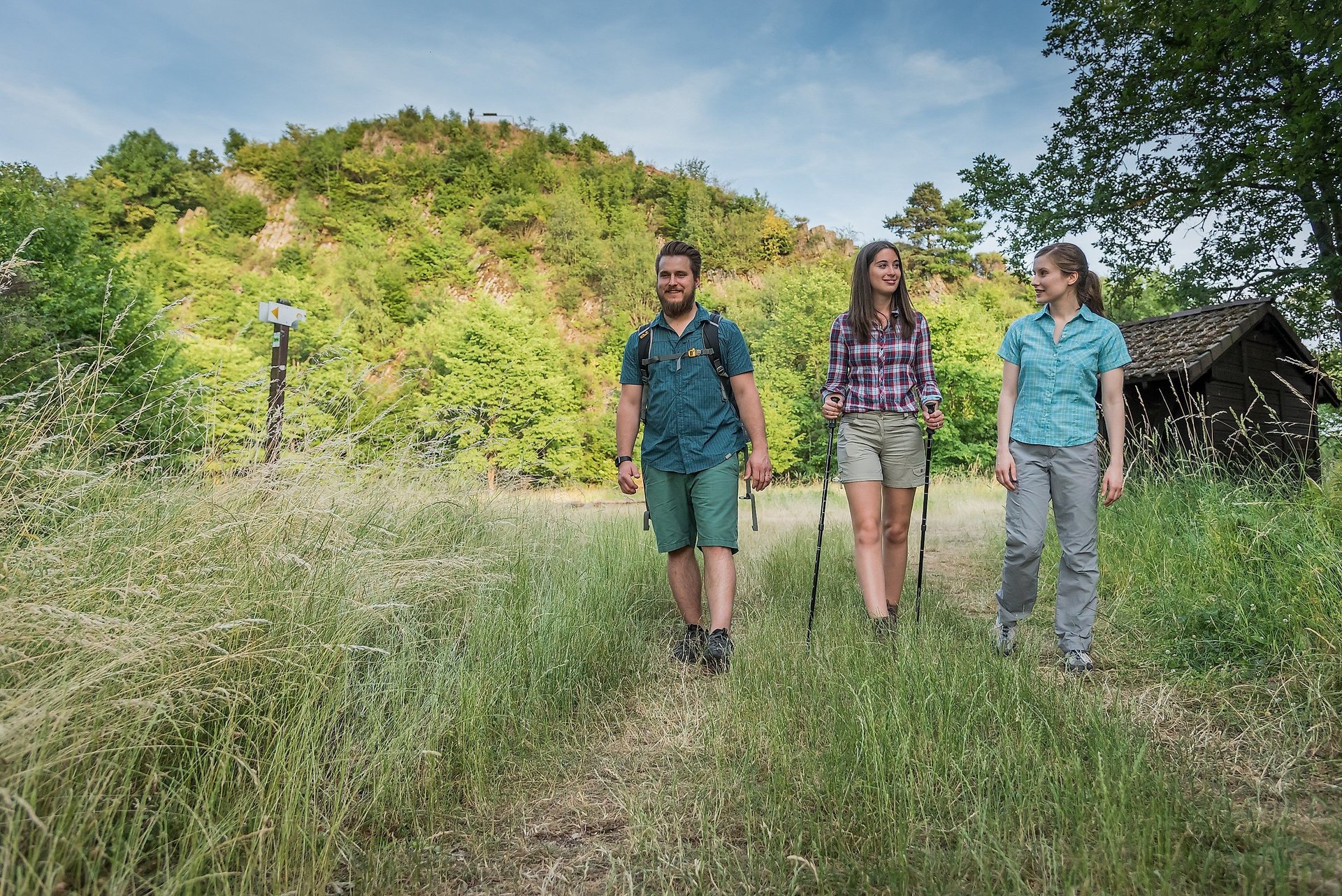 Auf dem unteren Plateau des Häubchen