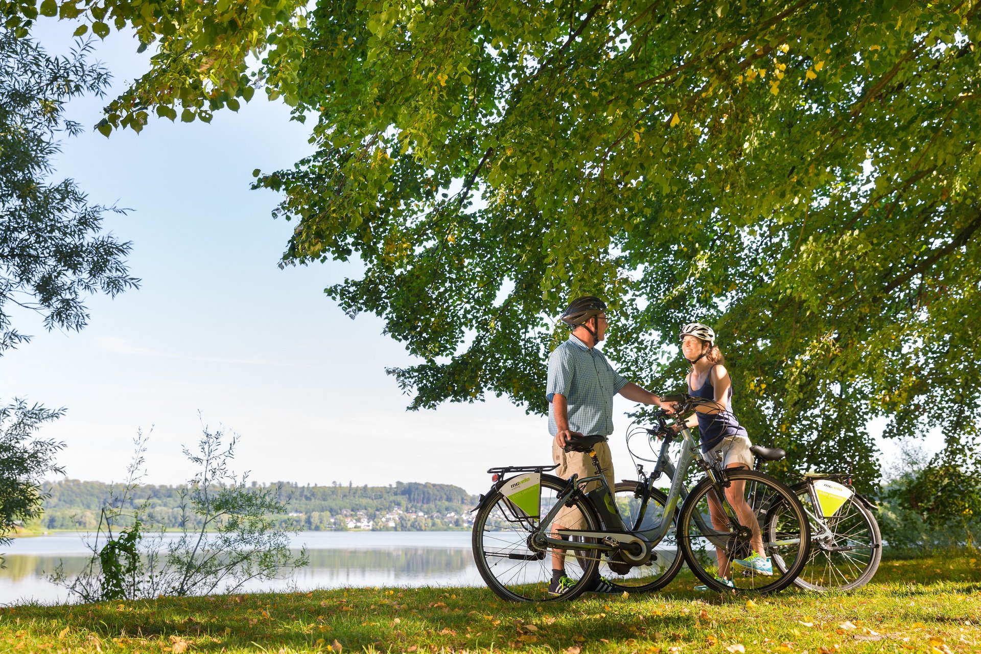 Radfahrer am Wiesensee