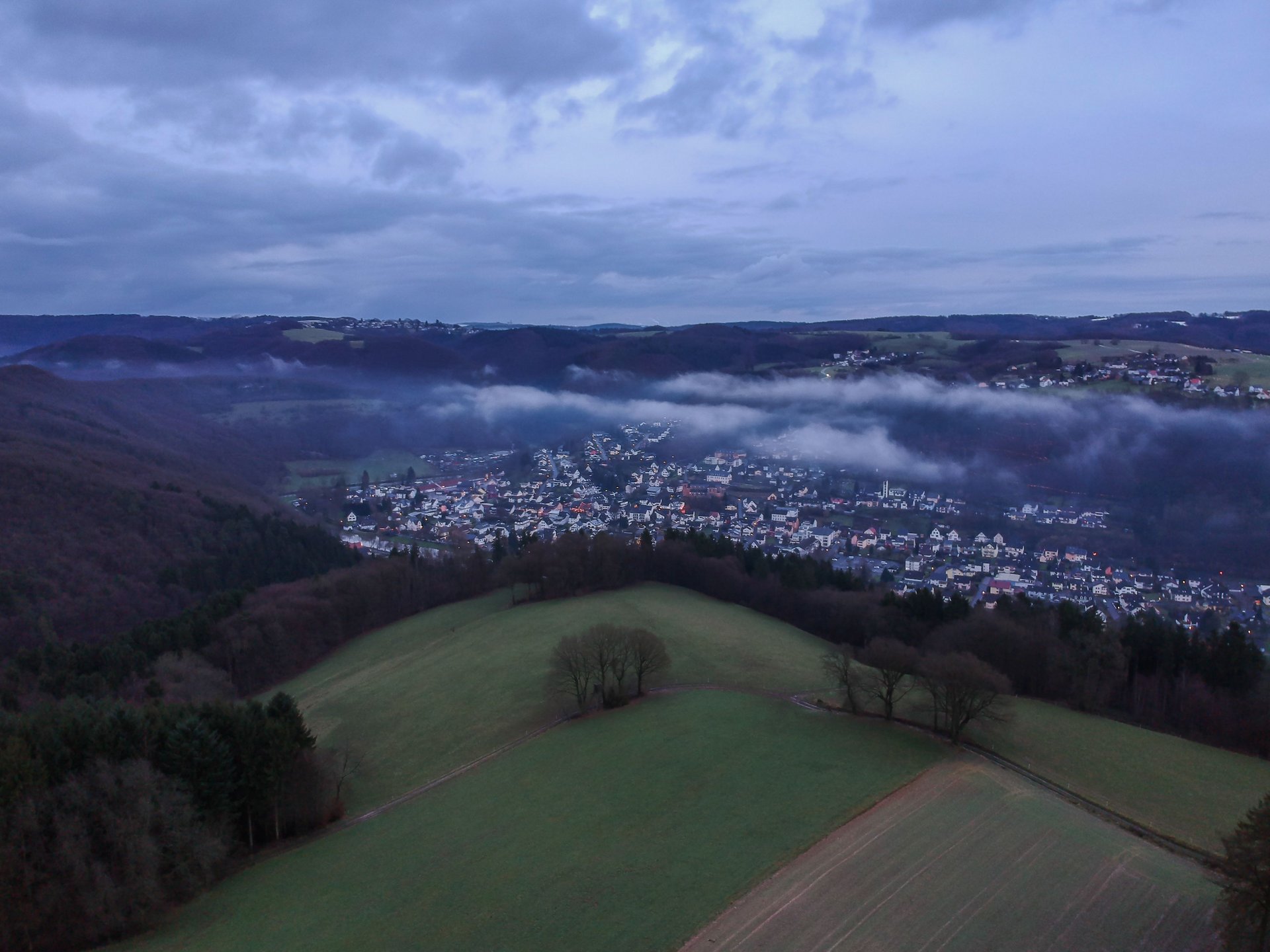 Nebelstimmung über der Wied