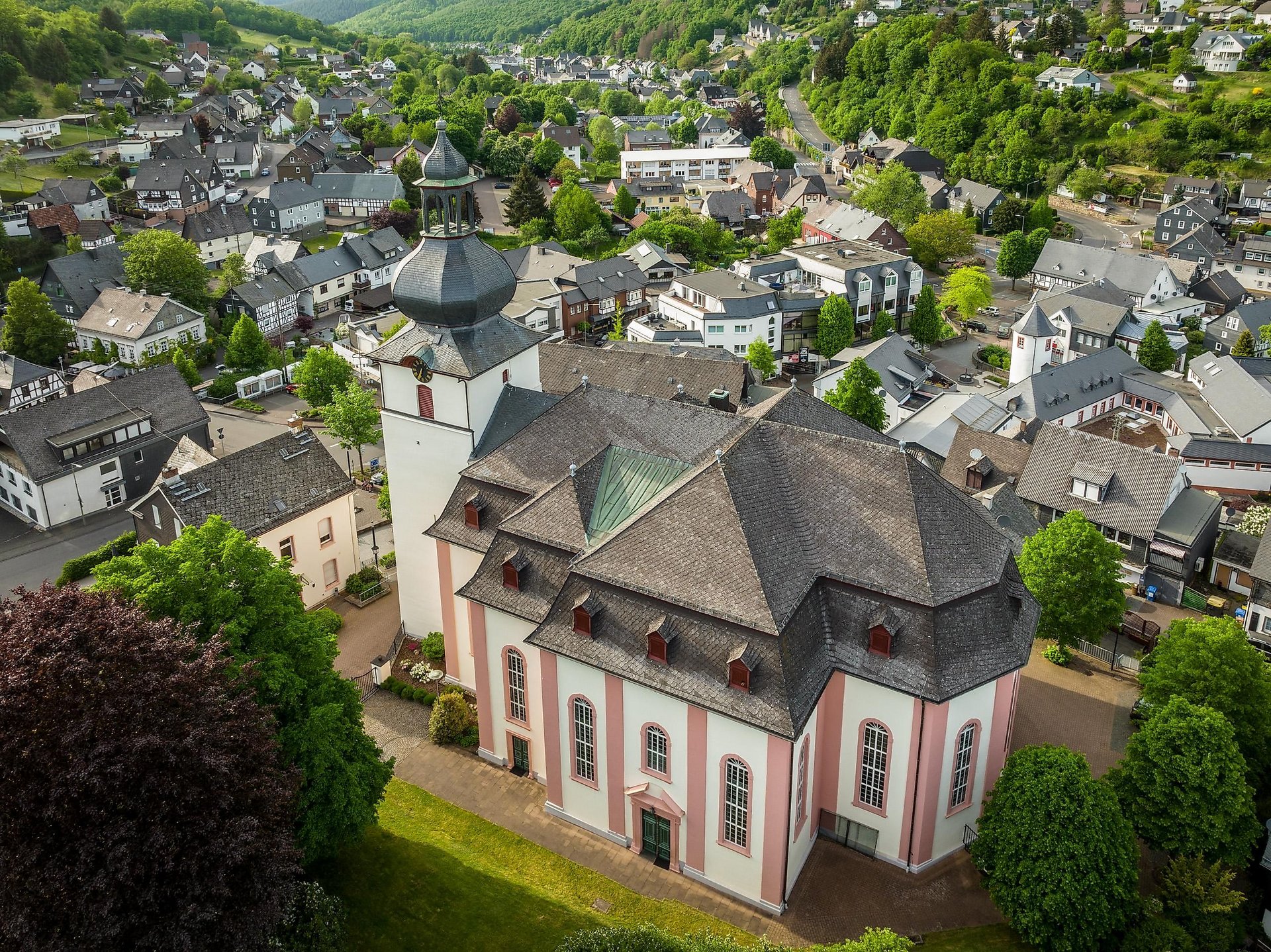 Vogelperspektive Barockkirche