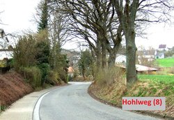 Hohlweg in Oberwambach, Lautzerter Str.