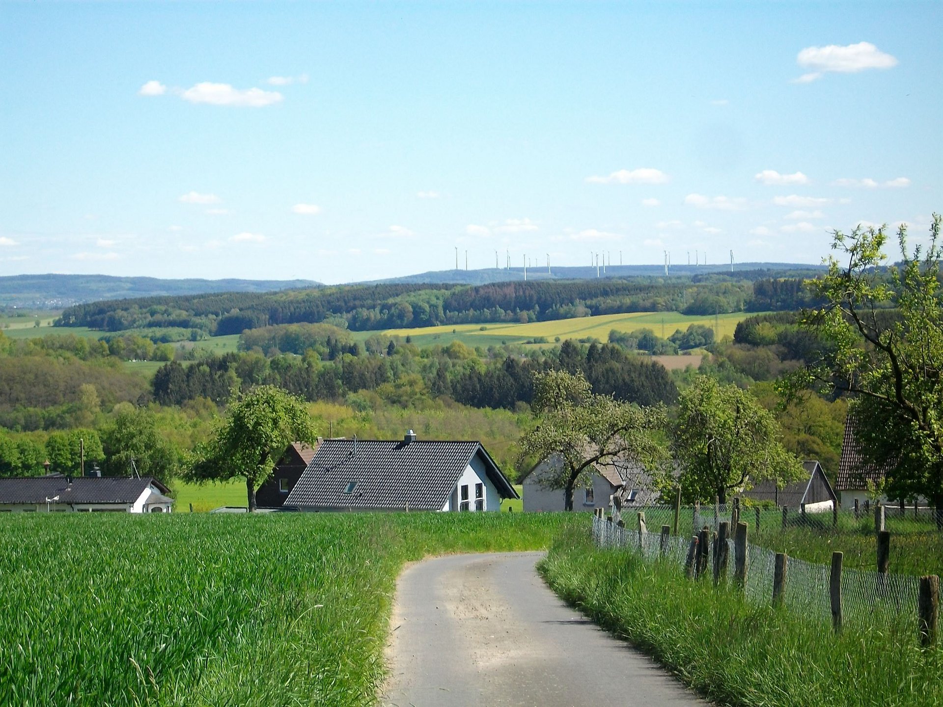 Blick von Bachenberg Richtung "Kroppacher Schweiz"