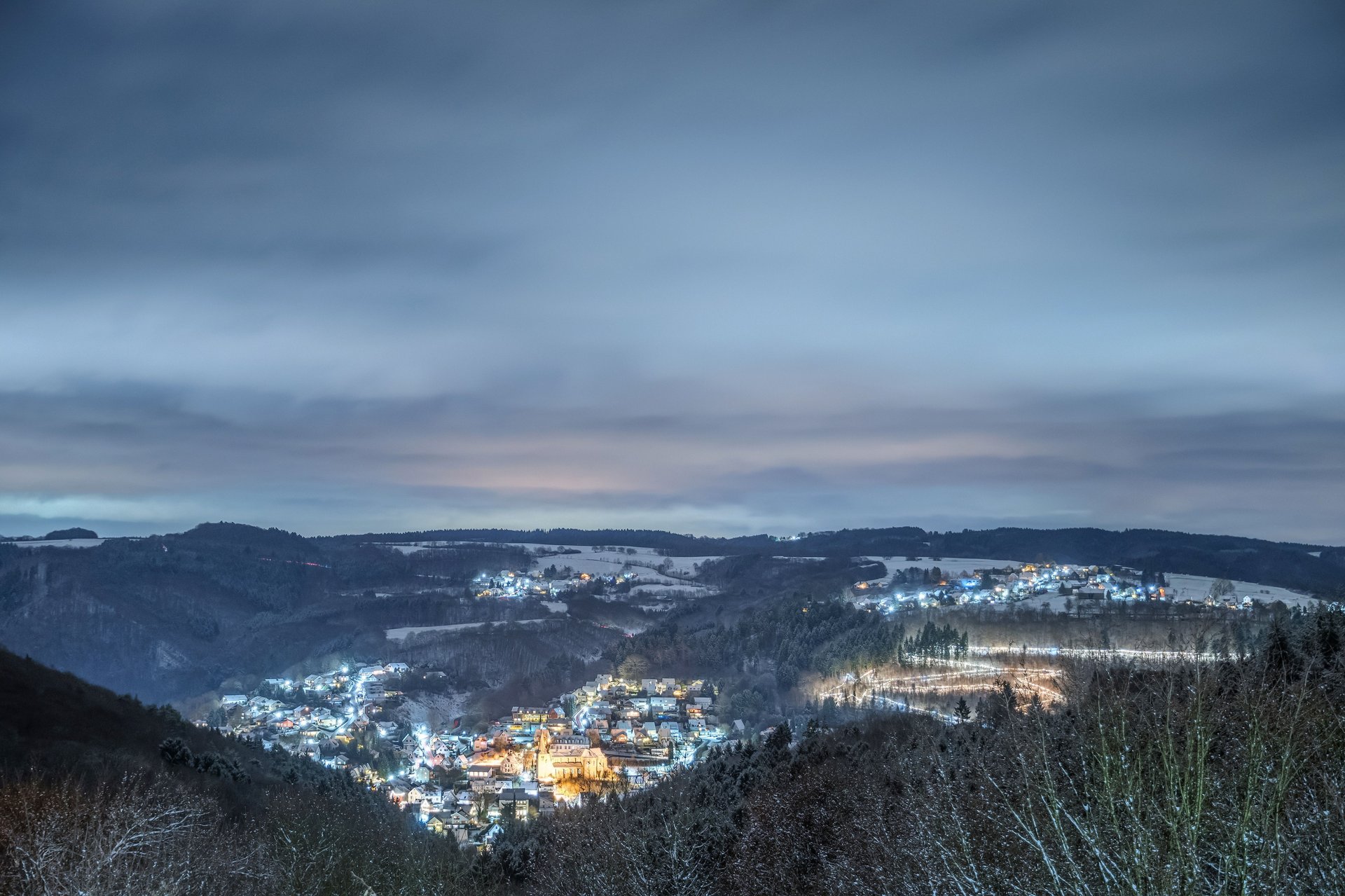 Ausblick auf das Weihnachtsdorf